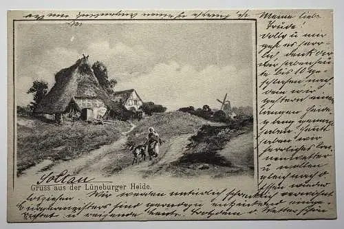 Ak Gruss aus der Lüneburger Heide, Soltau