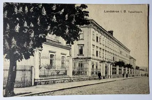 Ak Landskron i.Böhmen, Tabakfabrik, Sudeten