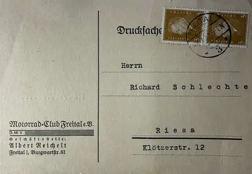 Postkarte, Motorrad-Club Freital e. V.
