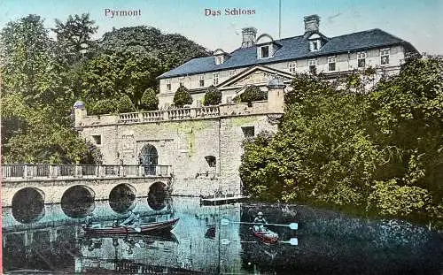 Ak Pyrmont, Das Schloss, gelaufen 1908