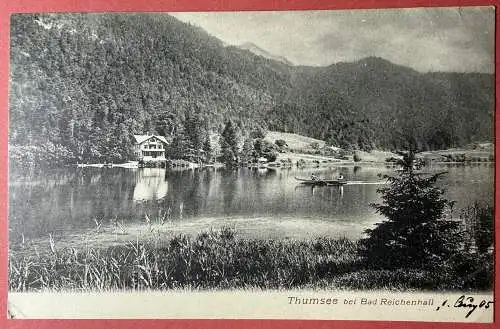 Ak Thumsee bei Bad Reichenhall, gelaufen 1905