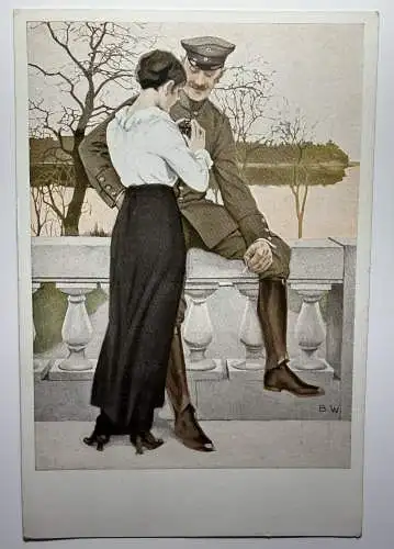 Ak  Kriegspostkarte Nr. 4 -  Auf Urlaub 