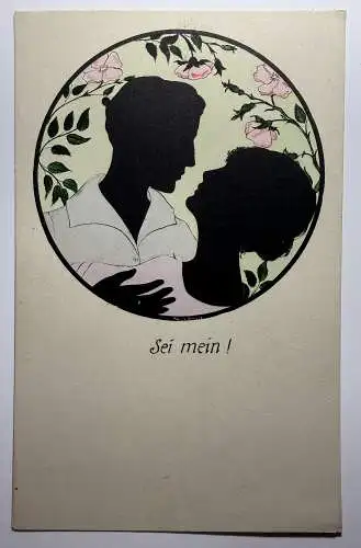 Ak  Künstlerkarte - Sei mein!