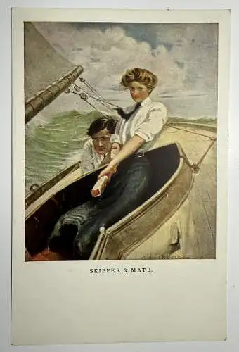 Ak  Künstlerkarte M. Munk - Skipper & Mate