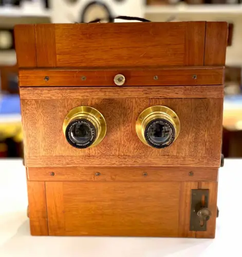 Chambre Photographique Stéréo cira 1900