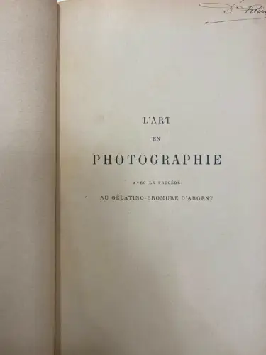 L'Art en Photographie - Frédéric DILLAYE - Edition J.TALLANDIER - Livre rare