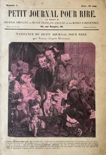 Petit Journal pour Rire de NADAR 131 premiers numéros 1856-1858