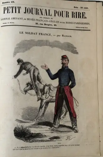 Petit Journal pour Rire de NADAR 131 premiers numéros 1856-1858