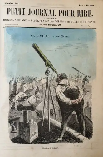 Petit Journal pour Rire de NADAR 131 premiers numéros 1856-1858