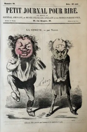 Petit Journal pour Rire de NADAR 131 premiers numéros 1856-1858