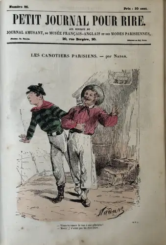 Petit Journal pour Rire de NADAR 131 premiers numéros 1856-1858