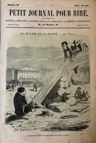 Petit Journal pour Rire de NADAR 131 premiers numéros 1856-1858