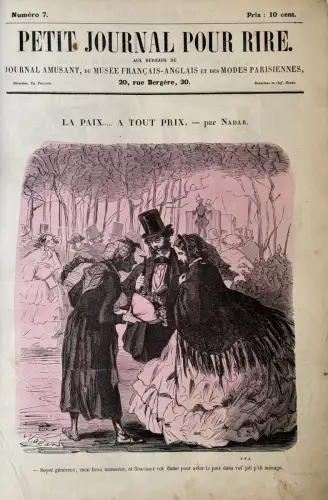 Petit Journal pour Rire de NADAR 131 premiers numéros 1856-1858