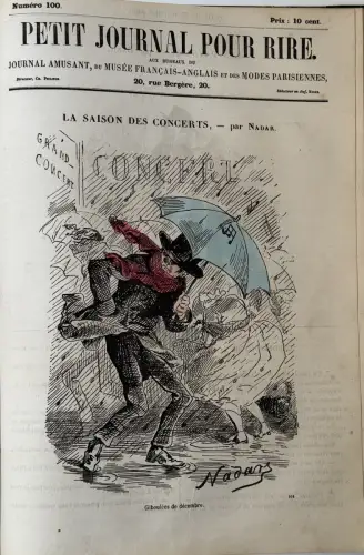 Petit Journal pour Rire de NADAR 131 premiers numéros 1856-1858