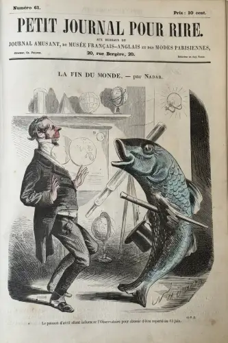 Petit Journal pour Rire de NADAR 131 premiers numéros 1856-1858