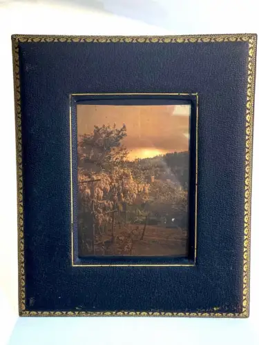 Visionneuse à Autochromes Le Reflex avec autochrome 9 X12 vintage photographie