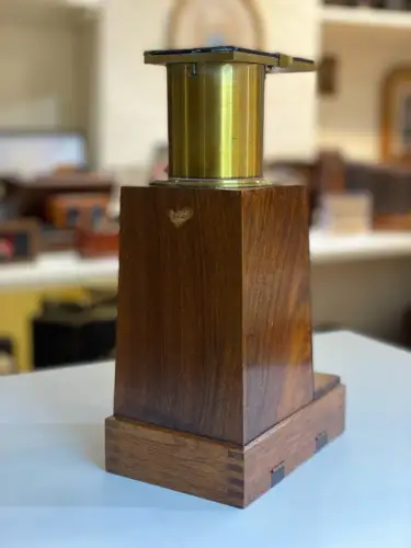 Agrandisseur solaire laiton et noyer -photographie vintage  circa 1900