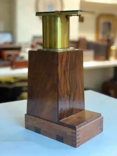 Agrandisseur solaire laiton et acajou -photographie vintage  circa 1900