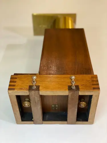 Agrandisseur solaire laiton et acajou -photographie vintage  circa 1900