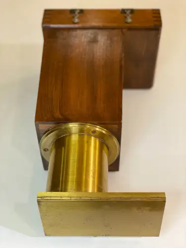 Agrandisseur solaire laiton et acajou -photographie vintage  circa 1900