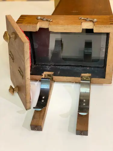 Agrandisseur solaire laiton et acajou -photographie vintage  circa 1900