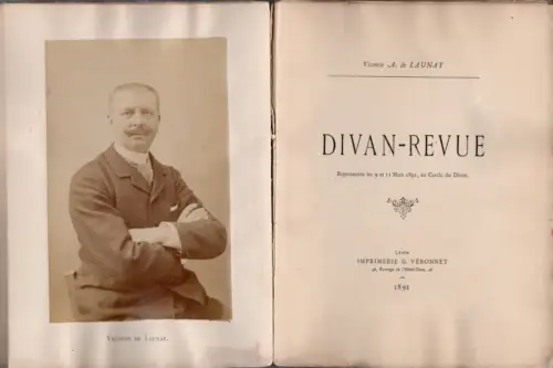 Divan-Revue par le Vicomte A. de Launay,Lyon, 1891