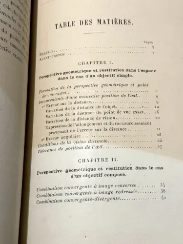 La Perspective en Photographie par R.COLSON, Paris  1894 1ère Edition