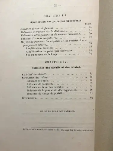 La Perspective en Photographie par R.COLSON, Paris  1894 1ère Edition
