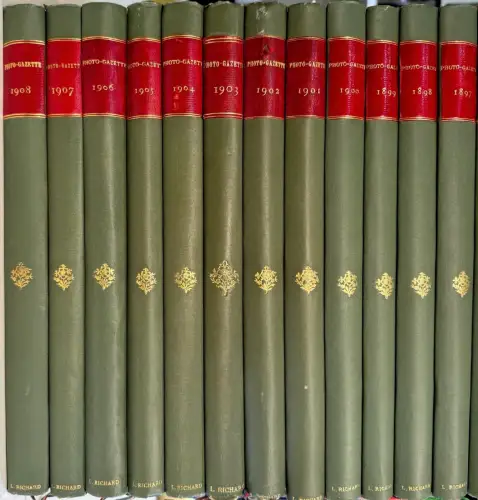 Photo-Gazette 1897-1908 12 volumes