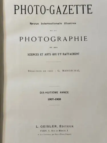 Photo-Gazette 1897-1908 12 volumes