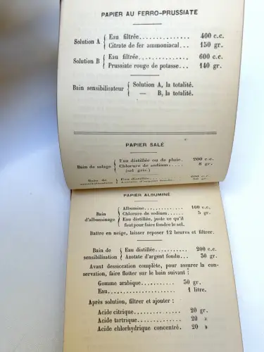 Carnet du Photographe Amateur, Charles JACOB Paris 1891