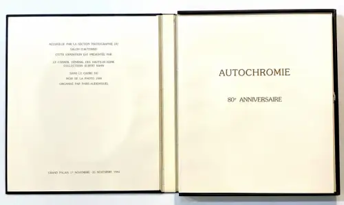 Coffret livre Autochromie 80 ème anniversaire