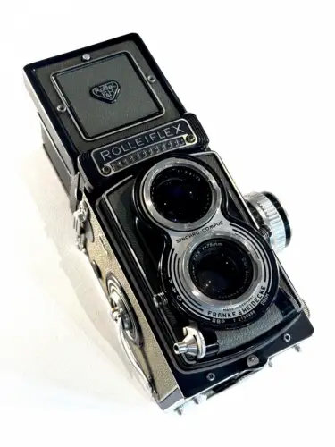 Rolleiflex T1 Gris Objectif Tessar 3,5/75 avec étui
