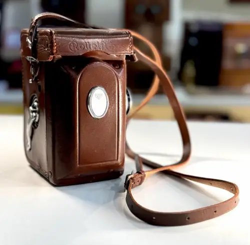 Rolleiflex T1 Gris Objectif Tessar 3,5/75 avec étui