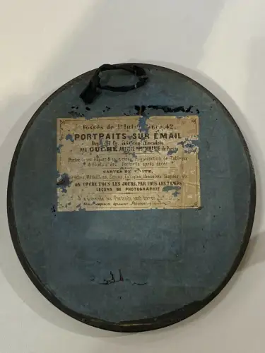 AMBROTYPE - Cadre NAPOLEON III format 20.5x19cm - Portrait de femme - Circa 1865