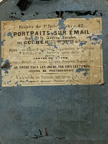 AMBROTYPE - Cadre NAPOLEON III format 20.5x19cm - Portrait de femme - Circa 1865