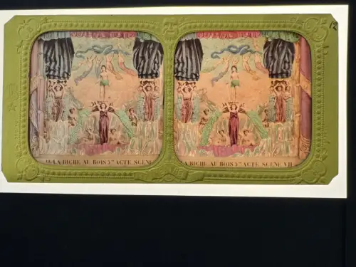 "La Biche au bois" par Adolphe Block 10 cartes stéréo albuminées french tissues