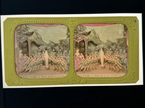 "La Biche au bois" par Adolphe Block 10 cartes stéréo albuminées french tissues