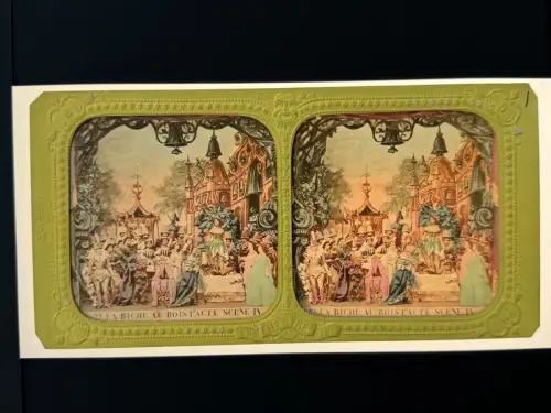 "La Biche au bois" par Adolphe Block 10 cartes stéréo albuminées french tissues