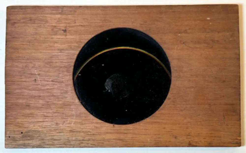 Astronomie, Eclipse, plaque pour Lanterne Magique 0