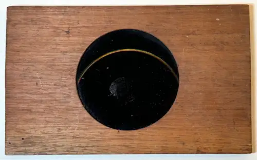 Astronomie, Eclipse, plaque pour Lanterne Magique