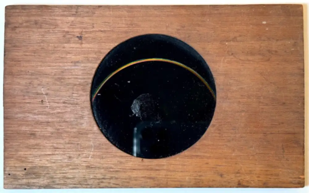 Astronomie, Eclipse, plaque pour Lanterne Magique 2