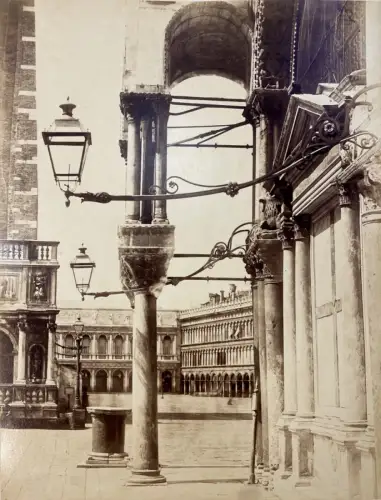 Carlo PONTI (att.à), Venise,  Piazza San Marco c.1880