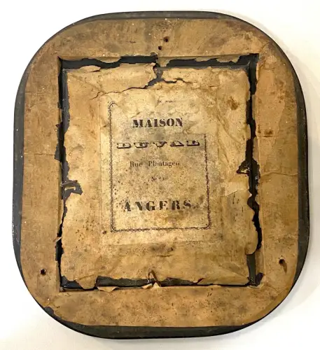 Ambrotype "Enfant assis" Maison Duval à Angers c.1860