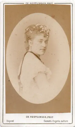 Actrice Blanche Pierson CDV par Charles REUTLINGER tirage albuminé