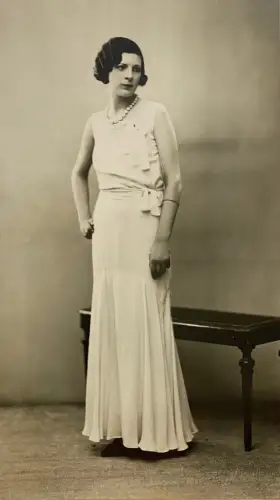 Vintage Mode 1930, Tirage argentique d'époque de Henri Manuel signé sur carton