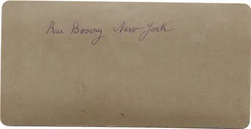 Stereo - H. C. White Co. - Vintage stereoview - Bowery Street New York 