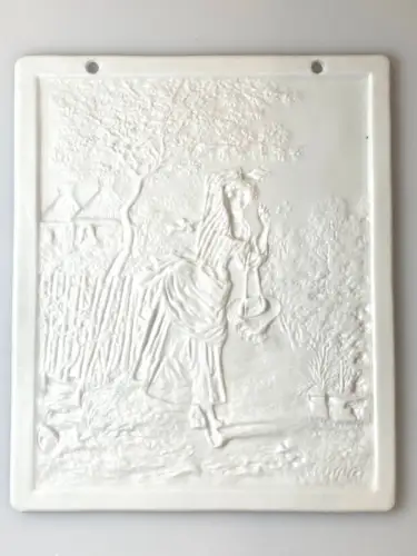 Lithophanie La Jeune fille et les abeilles