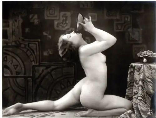 Etude de Nu Julien MANDEL C.1920 tirage argentique d'époque