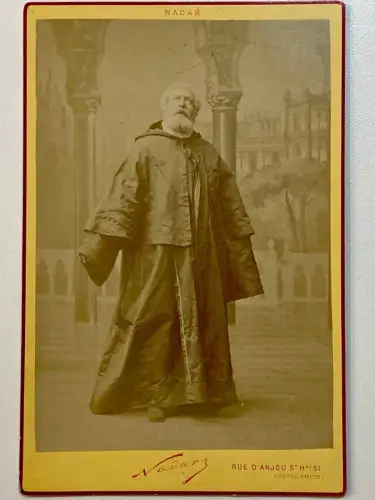 NADAR - Henri Maubant de la Comédie Française Photo vintage 16 x 10,5cm